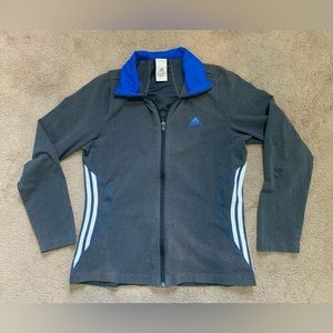 Adidas zip front athletic shirt